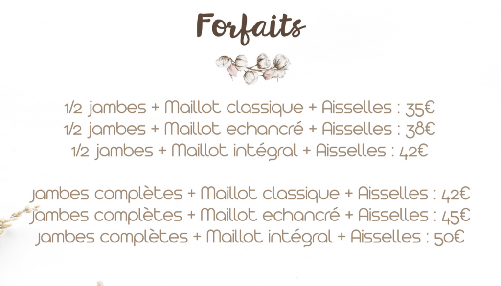 Forfaits épilation à domicile Hazebrouck